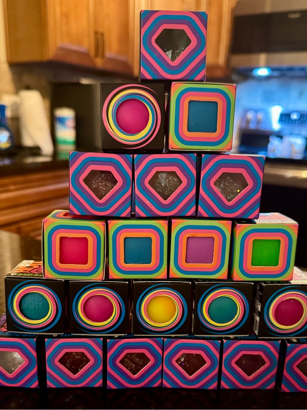 Needoh Minis Twirl Groovy Glob, Cool Cube & Groovy Jewel